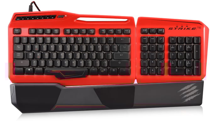 Mad Catz S.T.R.I.K.E.TE Red Gaming Keyboard Kailh Brown