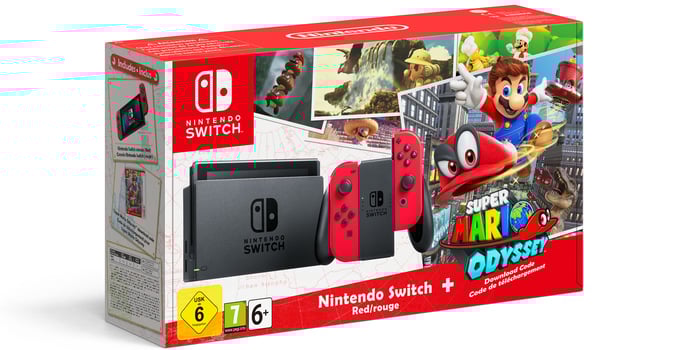 Nintendo Switch - Konsol - Super Mario Odyssey Edition