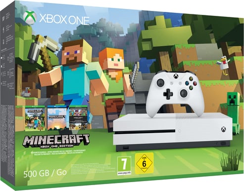 Microsoft Xbox One S 500GB + Minecraft