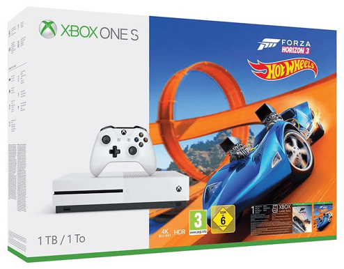 Microsoft Xbox One S 1TB + Hot Wheels + Forza Horizon 3