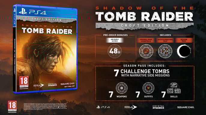 Shadow of the Tomb Raider - Croft Edition - PS4