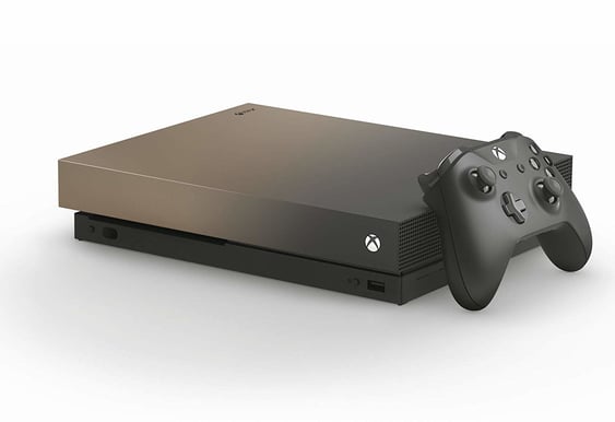 Microsoft Xbox One X, 1TB, Gold Rush Special Edition (Battlefield V)