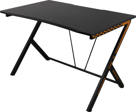 DELTACO Gaming Skrivbord Svart/Orange