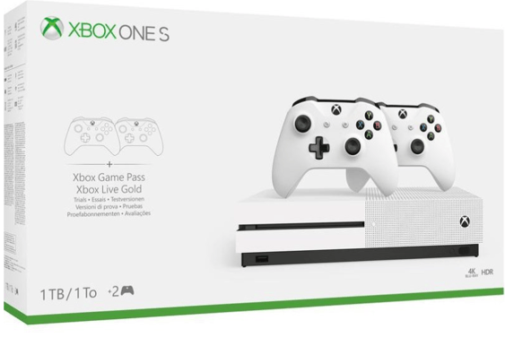 Microsoft Xbox One S 2 kontroller Bundle