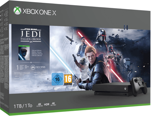 Microsoft Xbox One X 1TB Star Wars Fallen Jedi Order Bundle