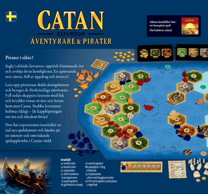 Catan: Äventyrare och Pirater Expansion (Svenska)