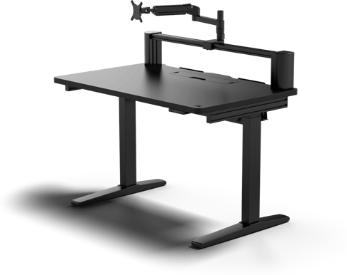 Corsair Platform:4 Svart Laminat Höj & Sänkbar