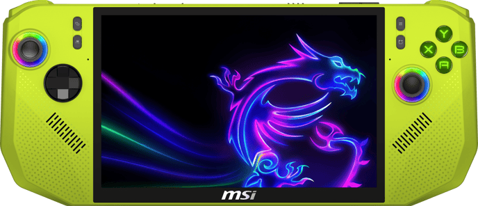 MSI Claw A8 Neongrön