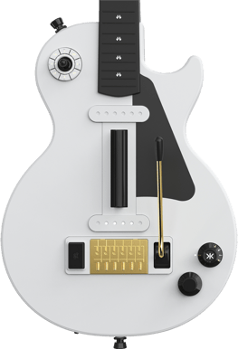CRKD Gibson Les Paul Alpine White Pro Edition Guitar Controller - Multi-platform