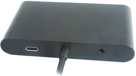 DELTACO USB-C Dockningsstation 5 portar Svart