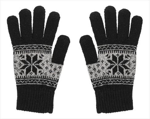 STREETZ Fingervantar Touch S Svart