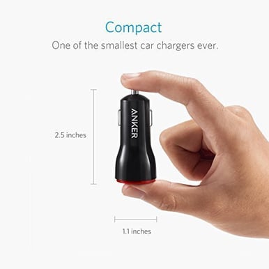 Anker PowerDrive 2 24W Car Charger Svart
