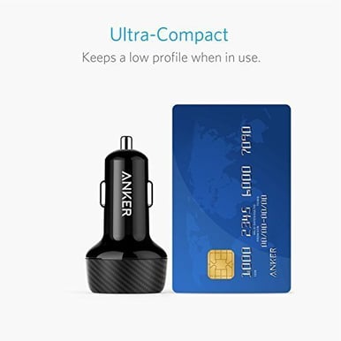 Anker PowerDrive Speed 2 Quick Charge 3.0 Svart
