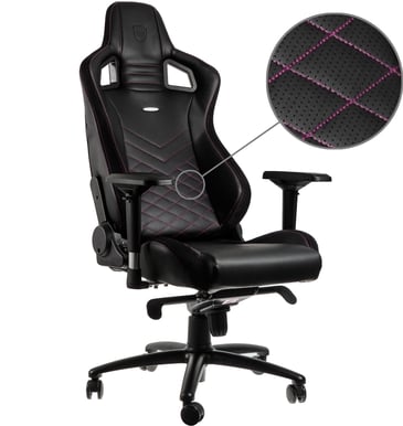 Noblechairs EPIC Faux Leather Svart/Rosa
