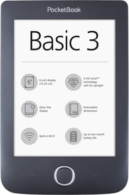 PocketBook Basic 3 Svart