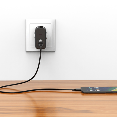 Anker PowerPort 24W USB-C Quick Charge 3.0 Svart