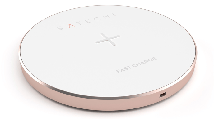 Satechi Aluminium Qi Charger Roséguld