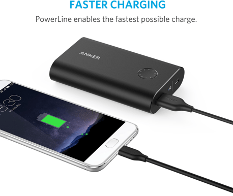 Anker PowerLine USB C-kabel (3.0) Svart 0,9m