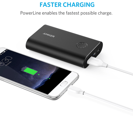 Anker PowerLine USB C-kabel (3.0) Vit 0,9m
