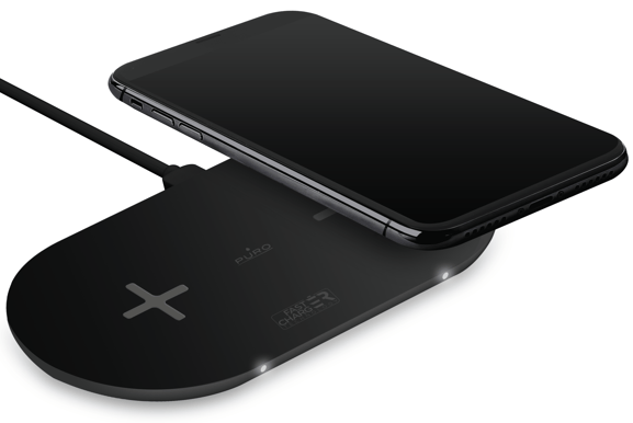 Puro Dual Qi Charger 20W Svart