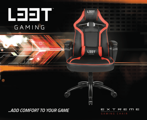L33T Extreme Svart/Röd