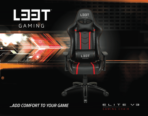 L33T Elite V3 Svart/Röd