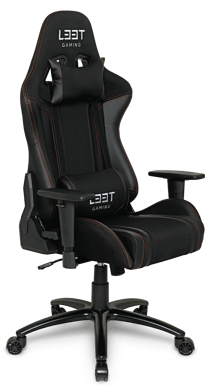 L33T Elite V3 Tyg Svart/Röd