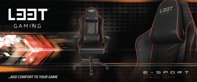 L33T E-Sport Svart/Röd