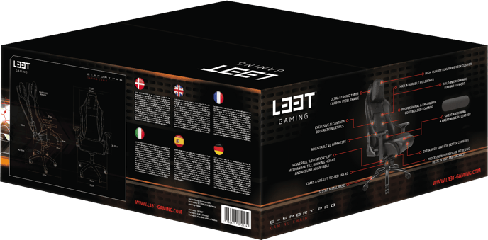 L33T E-Sport Pro Svart/Svart