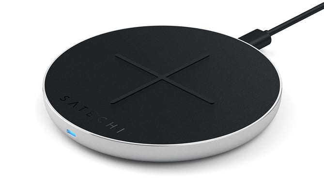 Satechi Qi Trådlös laddplatta USB-C 10W Silver