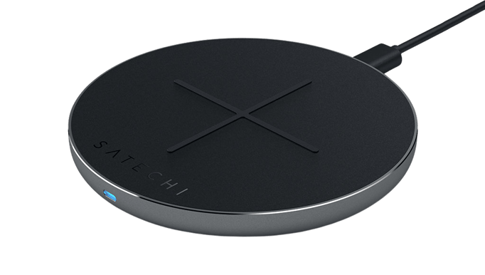 Satechi Qi Trådlös laddplatta USB-C 10W Rymdgrå