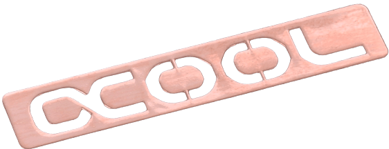 Alphacool Sticker 45x10mm Polerad Koppar