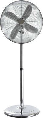 Nordic Home Culture Golvfläkt Metall 400mm Krom