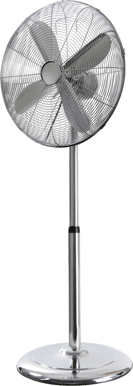 Nordic Home Culture Golvfläkt Metall 400mm Krom