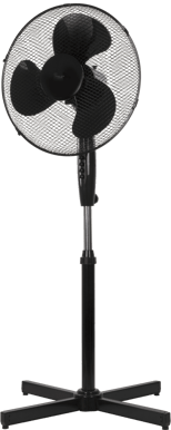 Nordic Home Golvfläkt 410 mm Svart