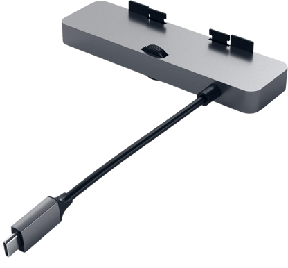 Satechi USB-C-adapter Pro för iMac 6 portar Rymdgrå
