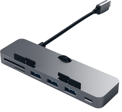 Satechi USB-C-adapter Pro för iMac 6 portar Rymdgrå