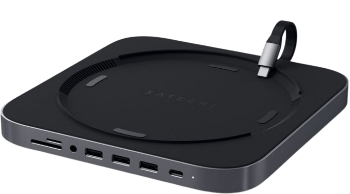 Satechi USB-C-adapter för Mac Mini 7 portar Rymdgrå