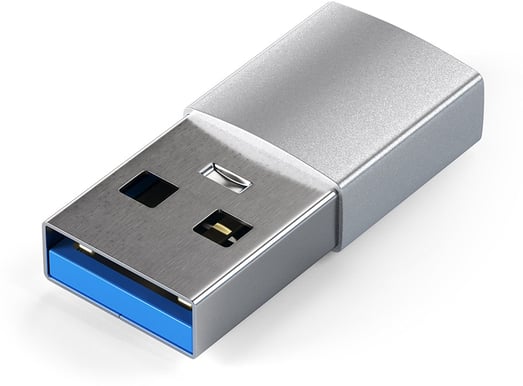 Satechi Adapter USB-A till USB-C Silver