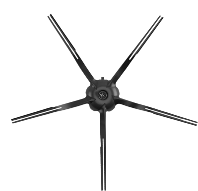Roborock Sidoborstar (2st svarta gummi)