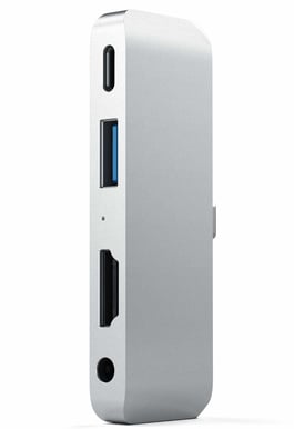 Satechi USB-C Dockningsstation (Ipad Pro) 4 portar 18 W Silver