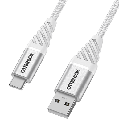 OtterBox Premium USB-kabel C-A Vit 1 m