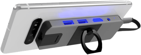 Flashe Gaming USB-C Dockningsstation Xdapter 6 portar Rymdgrå