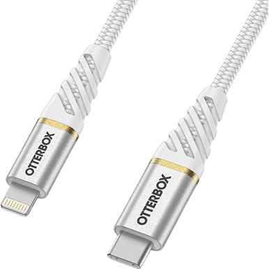 OtterBox Premium Fast Charge USB-C till Lightning Vit 1 m
