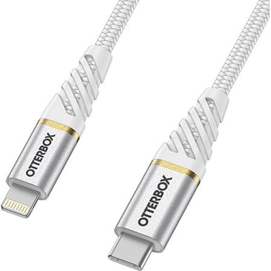 OtterBox Premium Fast Charge USB-C till Lightning Vit 2 m