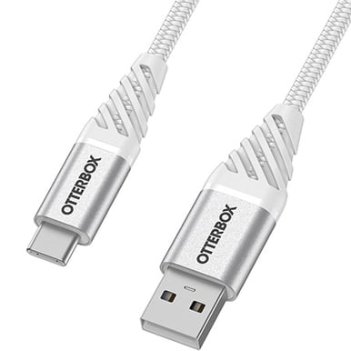 OtterBox Premium USB-kabel C-A Vit 3 m