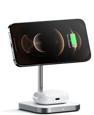 Satechi Qi Trådlös laddställ 2-i-1 magnetisk 7.5 W