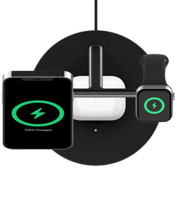 Belkin Magsafe Pro 15W Trådlös 3-i-1 laddare svart
