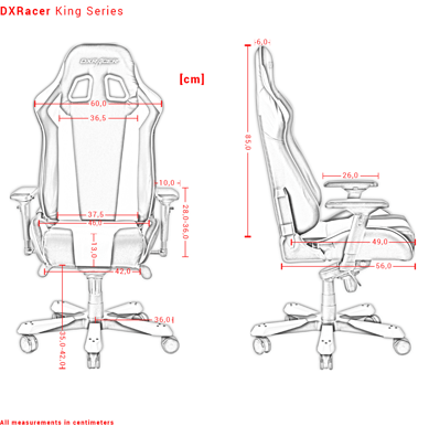 DXRacer King K57 Svart/Vit