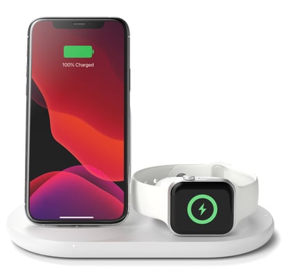 Belkin Trådlös 3-i-1-laddare 7.5 W Vit